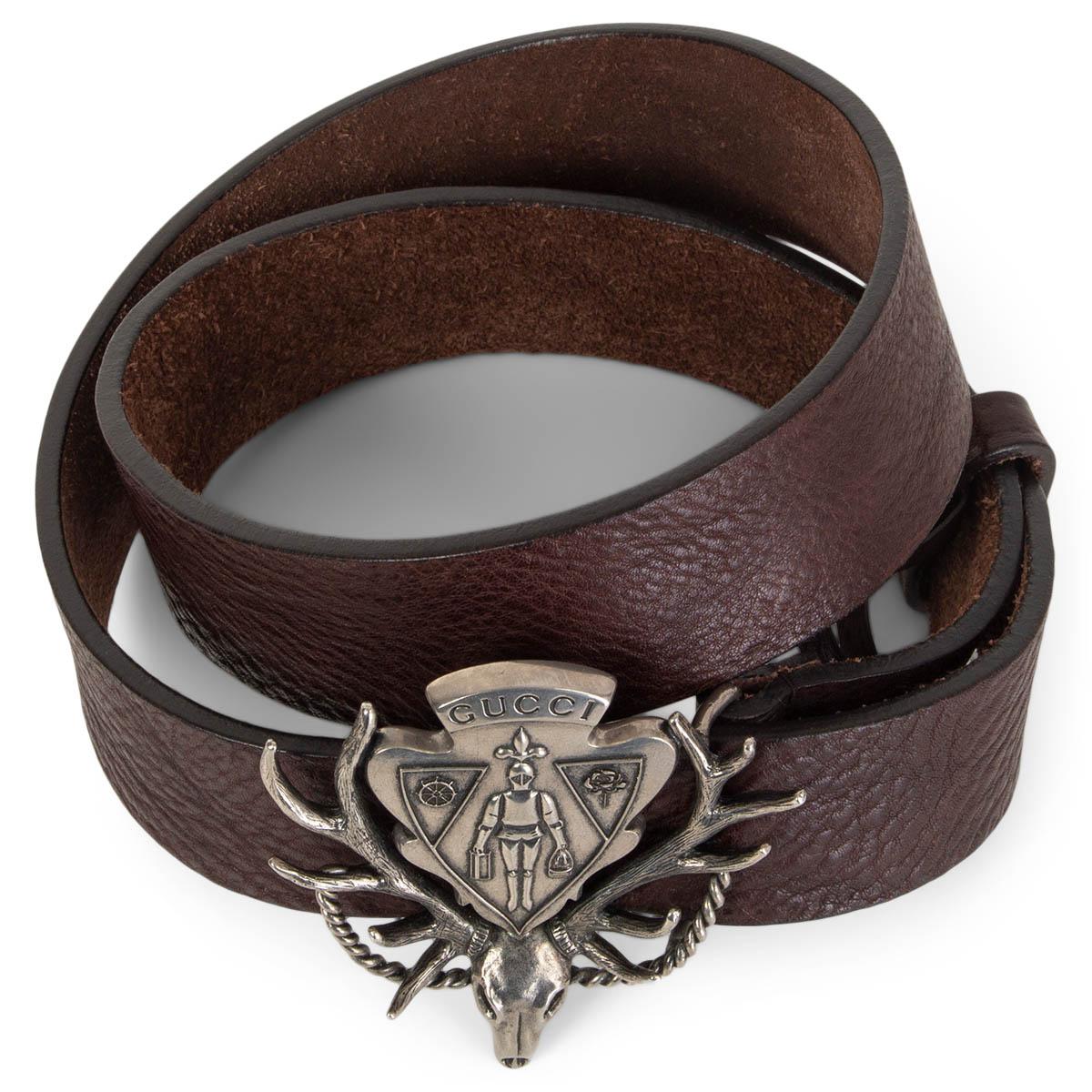 cintura gucci marrone