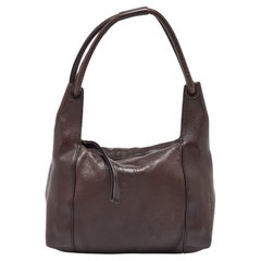 Gucci Dark Brown Leather Baguette Bag
