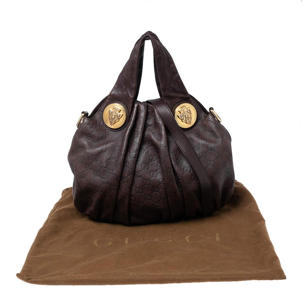 Gucci Dark Brown Leather Large Hysteria Hobo 2