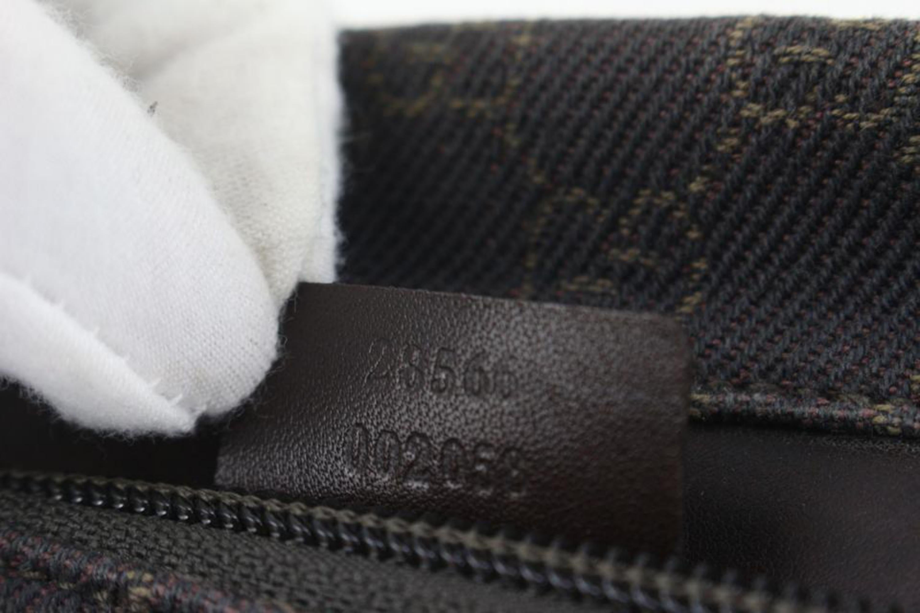 Gucci Dark Brown Monogram GG Belt Bag Waist Pack Bum Pouch 123g32 For Sale 6
