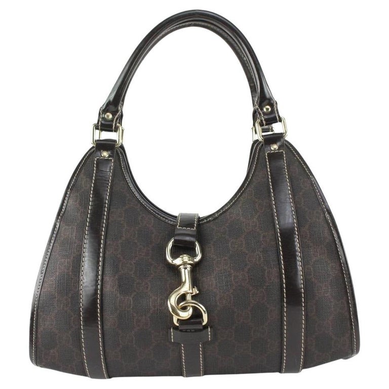 Gucci Dark Brown Supreme GG Joy Shoulder Bag 927gk30 For Sale at 1stDibs