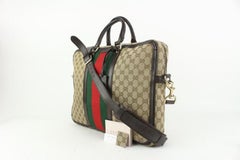 Gucci Dark Brown Web Briefcase 2way Attache  915gk74