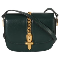 Gucci Dark Green Calfskin Mini Sylvie 1969 Bag