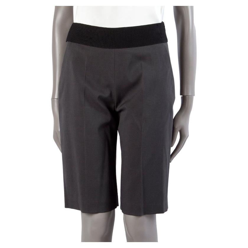 GUCCI dark grey wool blend BERMUDA Shorts Pants 38 XS For Sale