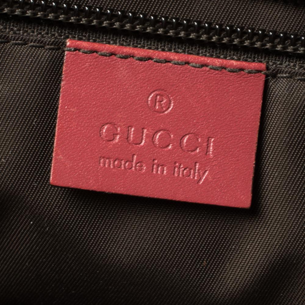 Brown Gucci Dark Pink GG Imprime Coated Canvas Messenger Diaper Bag