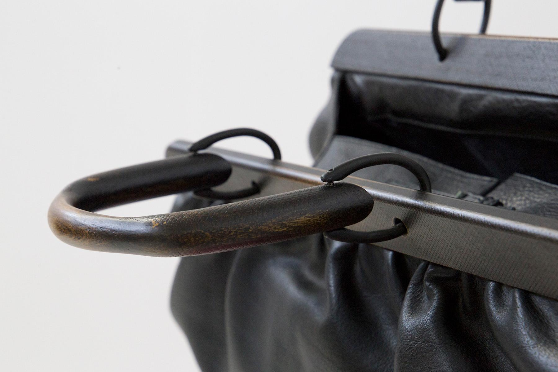 Gucci Tagestasche Modell Doctor''s Tasche aus schwarzem Leder. 5