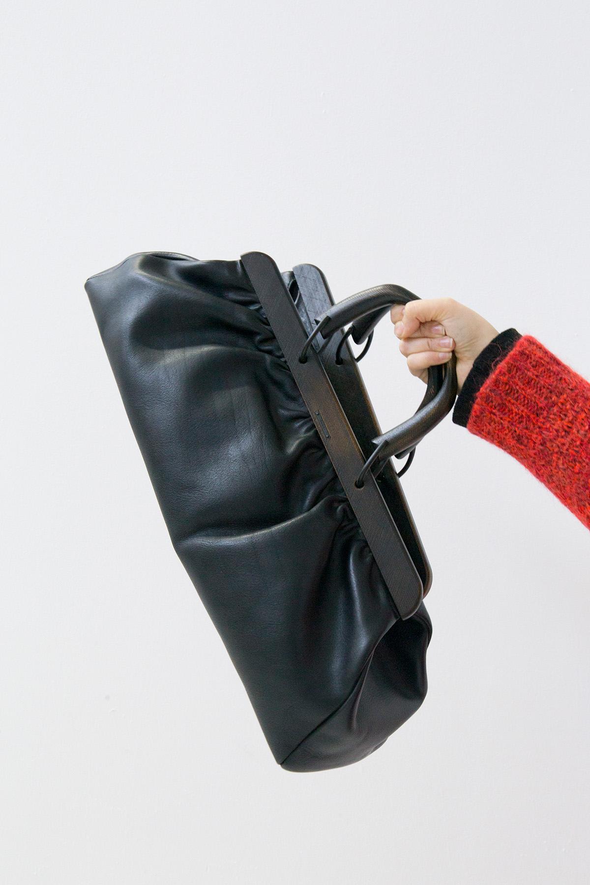 Gucci Tagestasche Modell Doctor''s Tasche aus schwarzem Leder. (Schwarz)