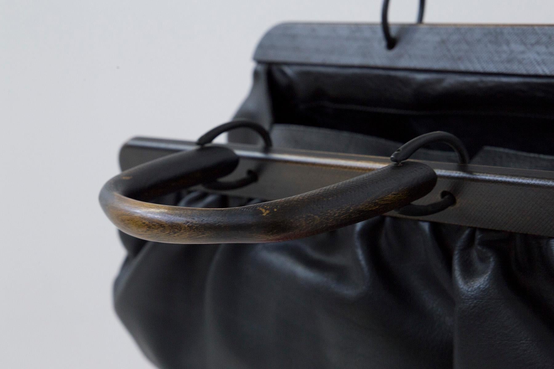 Gucci Tagestasche Modell Doctor''s Tasche aus schwarzem Leder. 2
