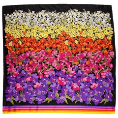 Gucci Dégradé Floral Silk Scarf