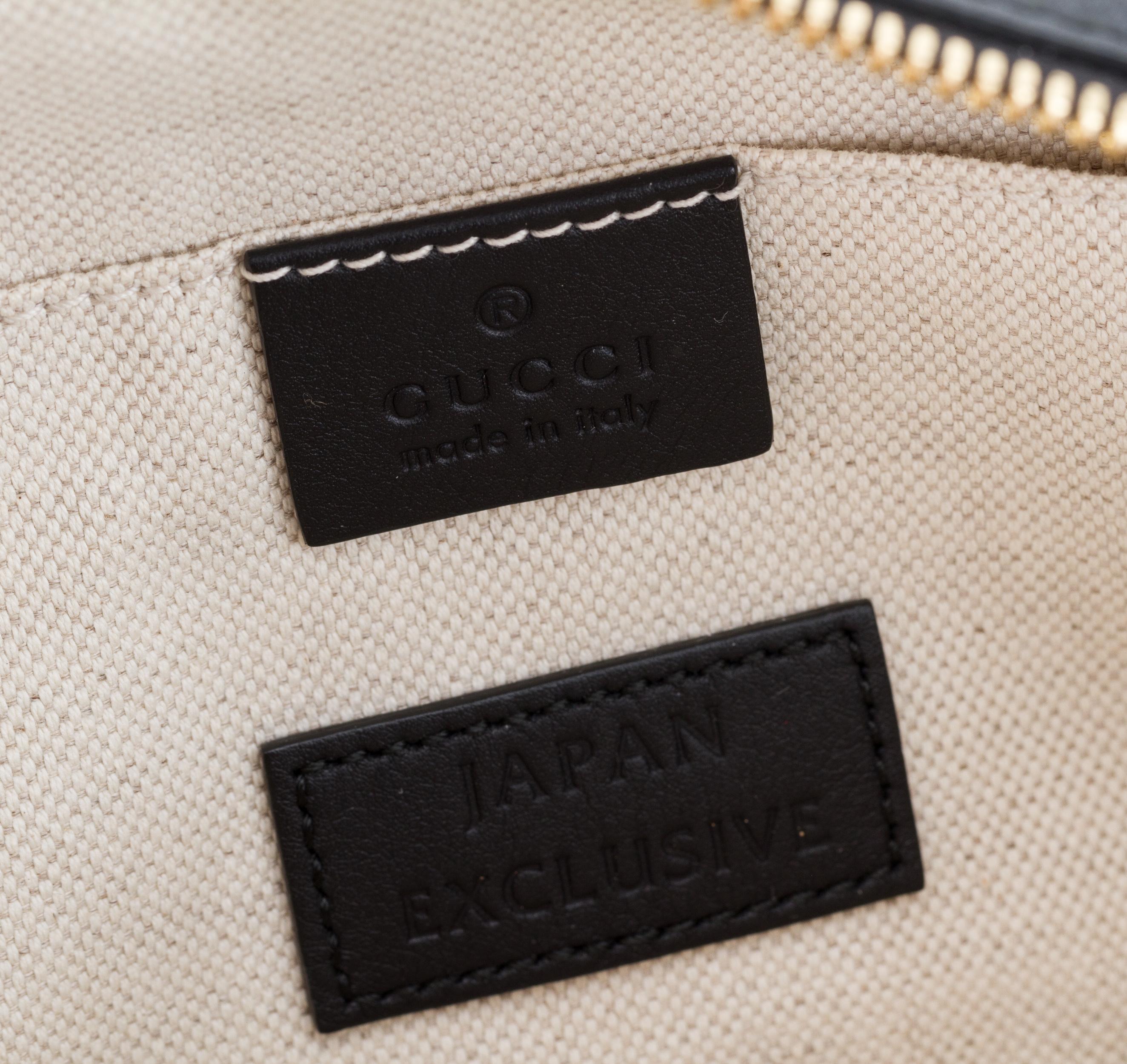 Bestickte Crossbody-Tasche aus Denim von Gucci 2