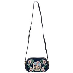 Bestickte Crossbody-Tasche aus Denim von Gucci