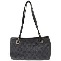 Gucci Denim Monogram Shoulder Bag