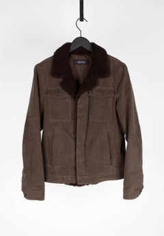 Gucci Denim Real Shearling Men Jacket Size 48/Medium, S989