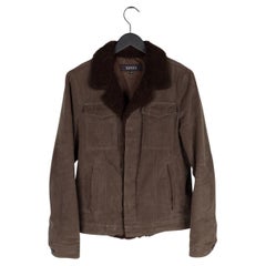 Gucci Denim Real Shearling Men Jacket Size 48/Medium, S989