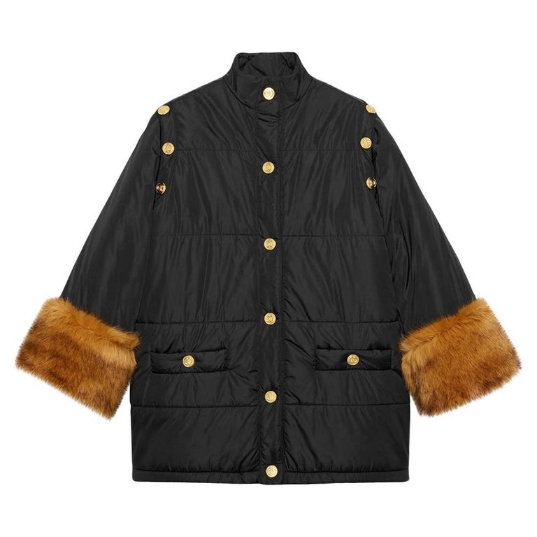Gucci Detachable Sleeves Padded Jacket IT42 For Sale at 1stDibs
