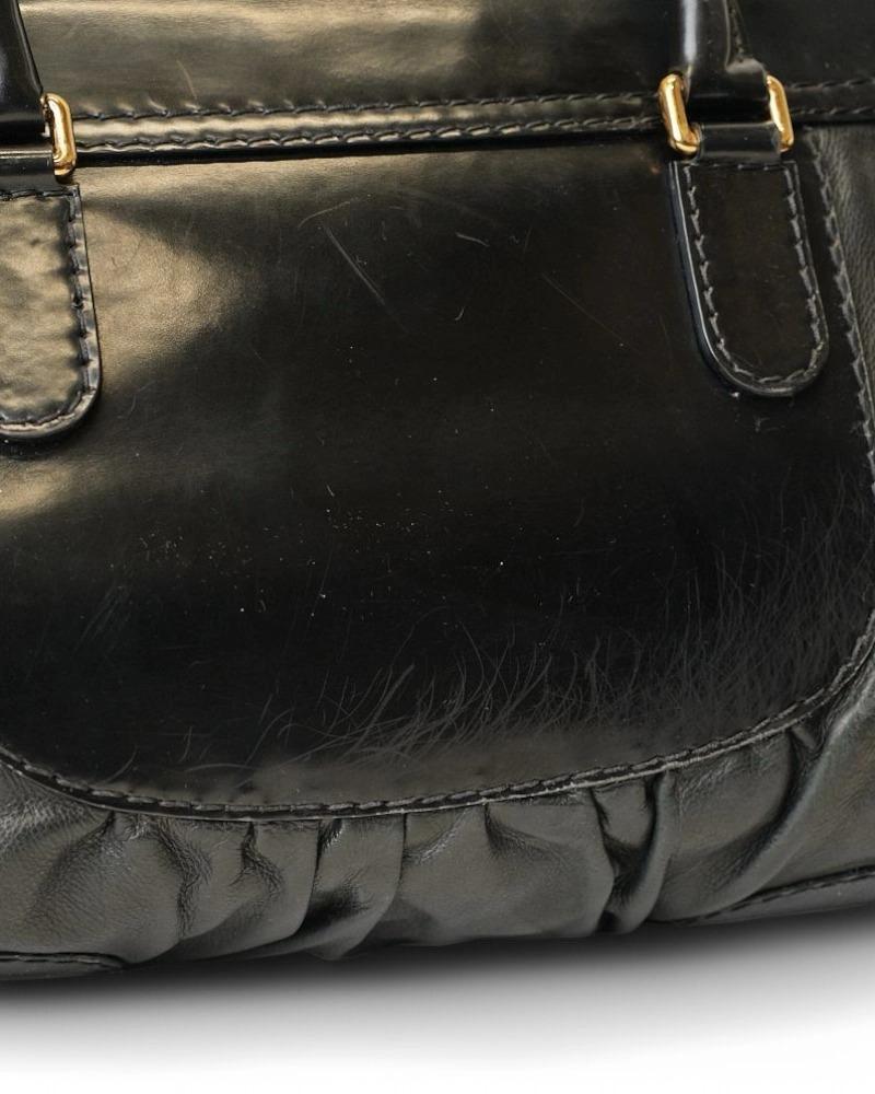 Gucci Dialux Queen Schwarzes Lackleder im Angebot 5