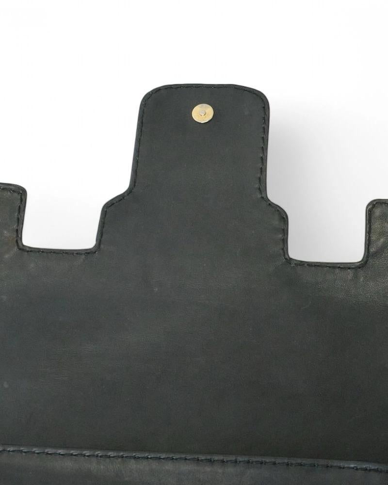 Gucci Dialux Queen Schwarzes Lackleder im Angebot 9