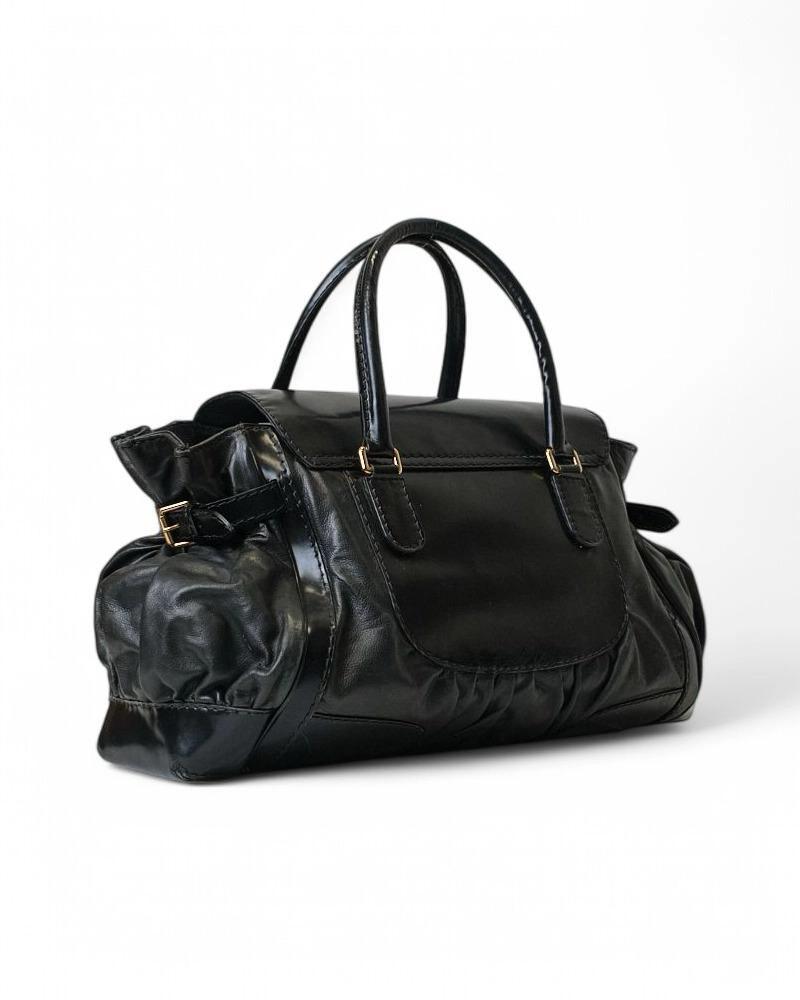 Gucci Dialux Queen Schwarzes Lackleder im Angebot 1