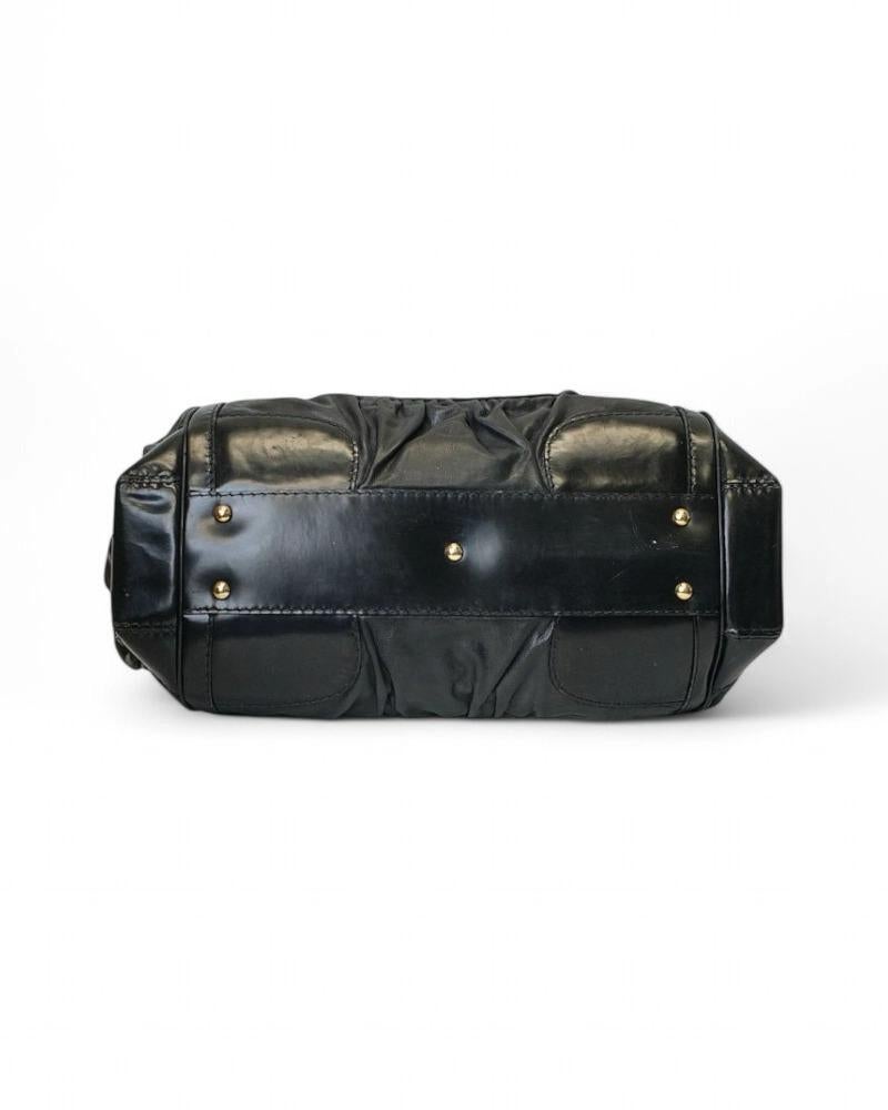 Gucci Dialux Queen Schwarzes Lackleder im Angebot 2