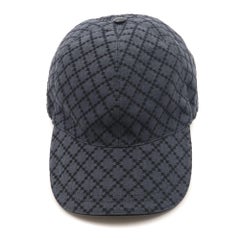Gucci Diamante Gray / Black  Men's Baseball Hat XL
