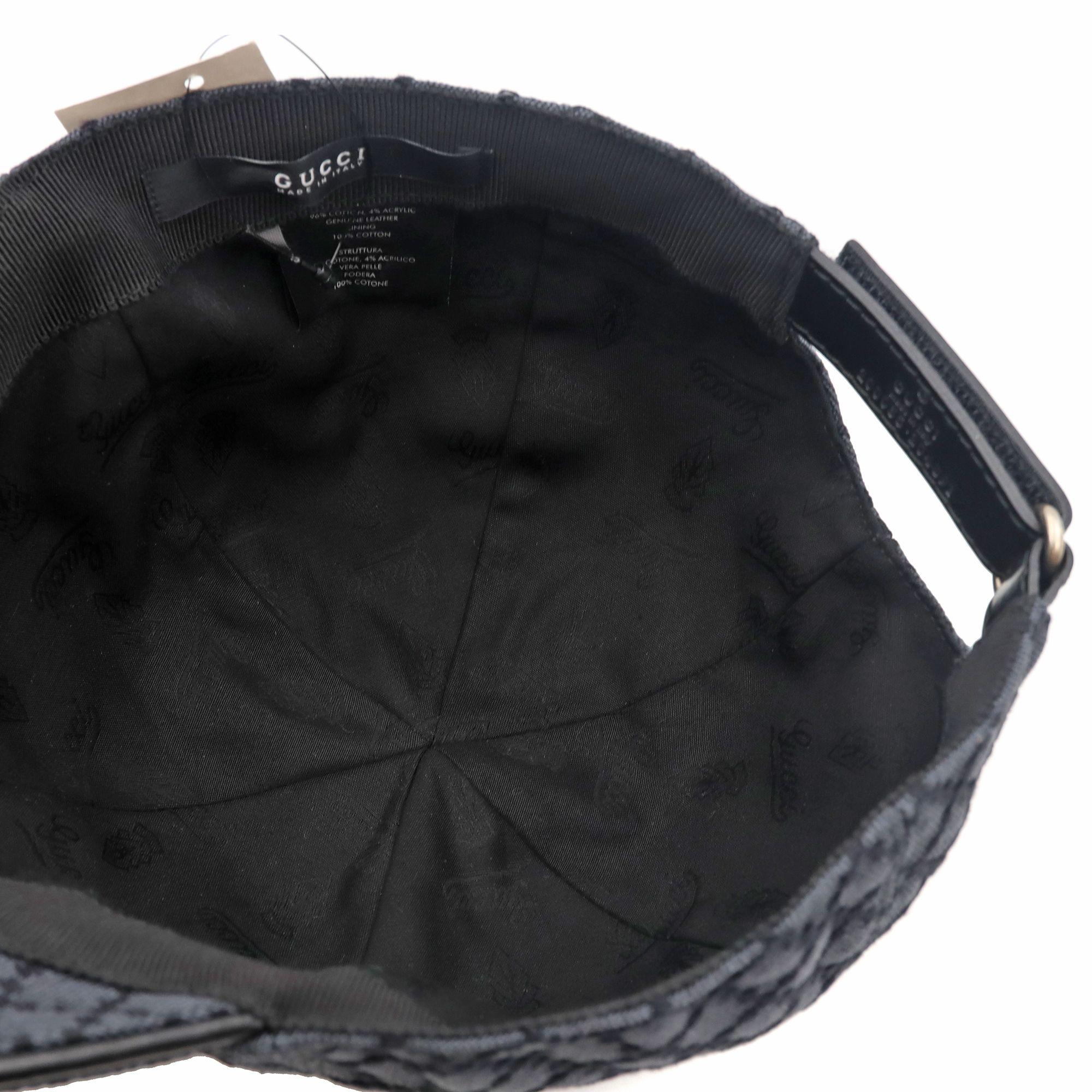 Gucci Diamante Gray / Black  Men's Baseball Hat XL 2