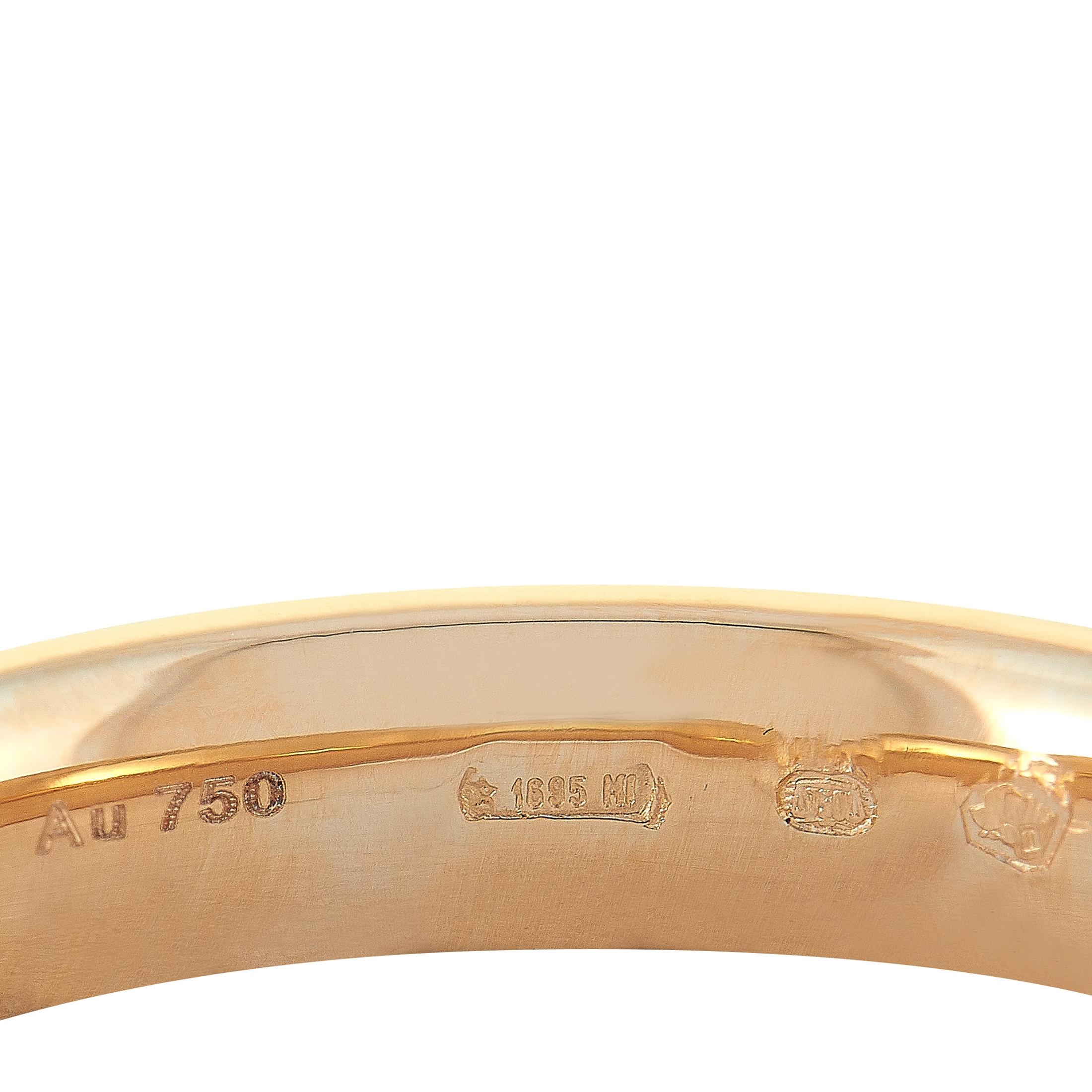 Gucci Diamantissima 18 Karat Rose Gold Thin Band Ring 2