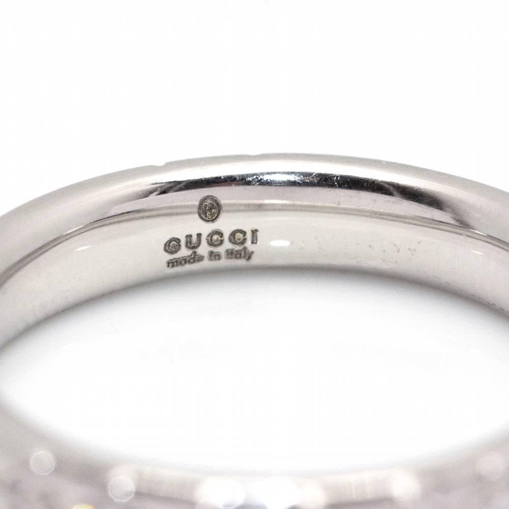 Women's GUCCI Diamantissimo Ring in White Gold For Sale
