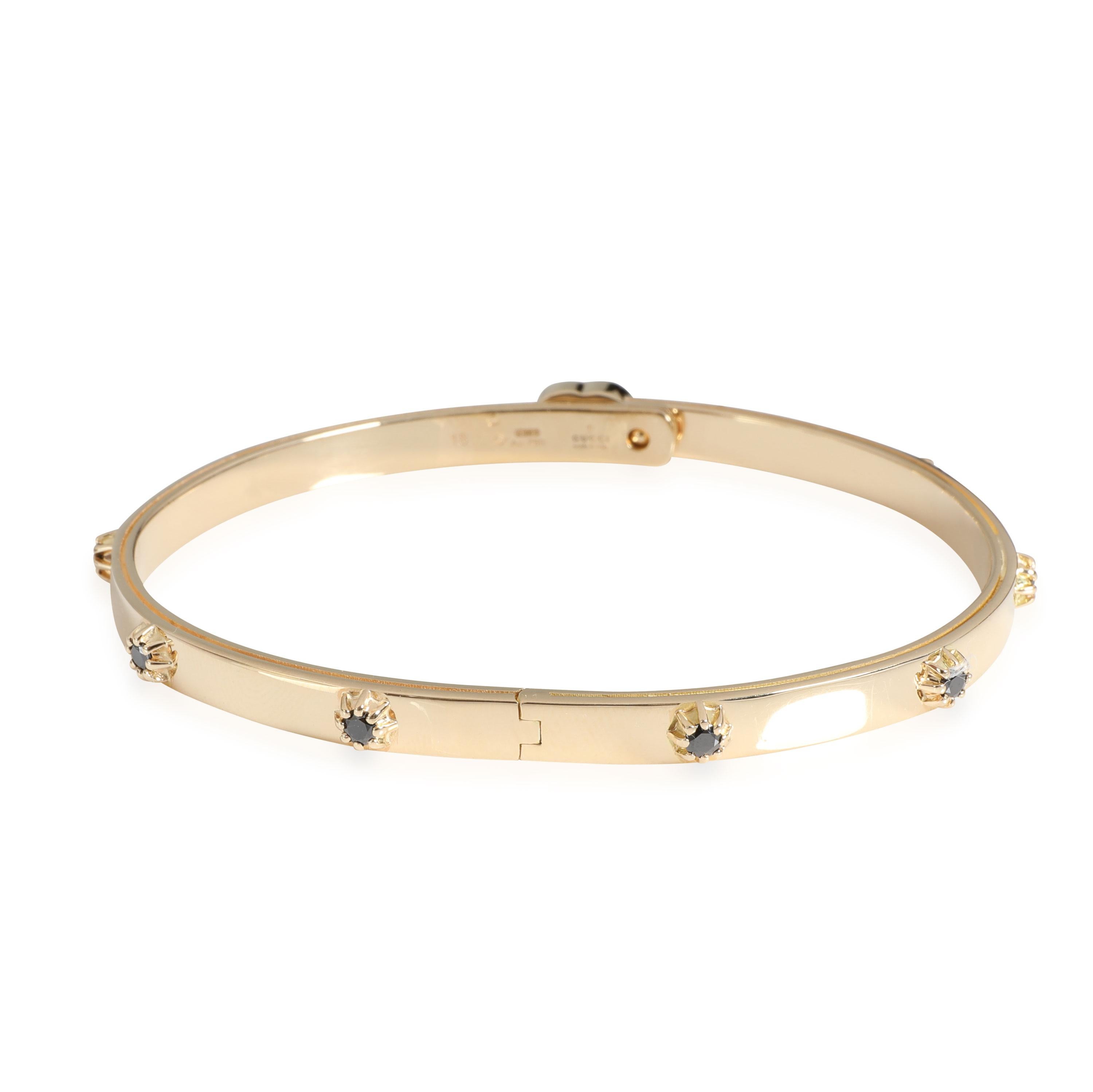 Gucci  Diamond Bangle in 18k Yellow Gold 0.35 CTW

PRIMARY DETAILS
SKU: 117357
Listing Title: Gucci  Diamond Bangle in 18k Yellow Gold 0.35 CTW
Condition Description: Retails for 4750 USD. In excellent condition and recently polished. Chain is 18