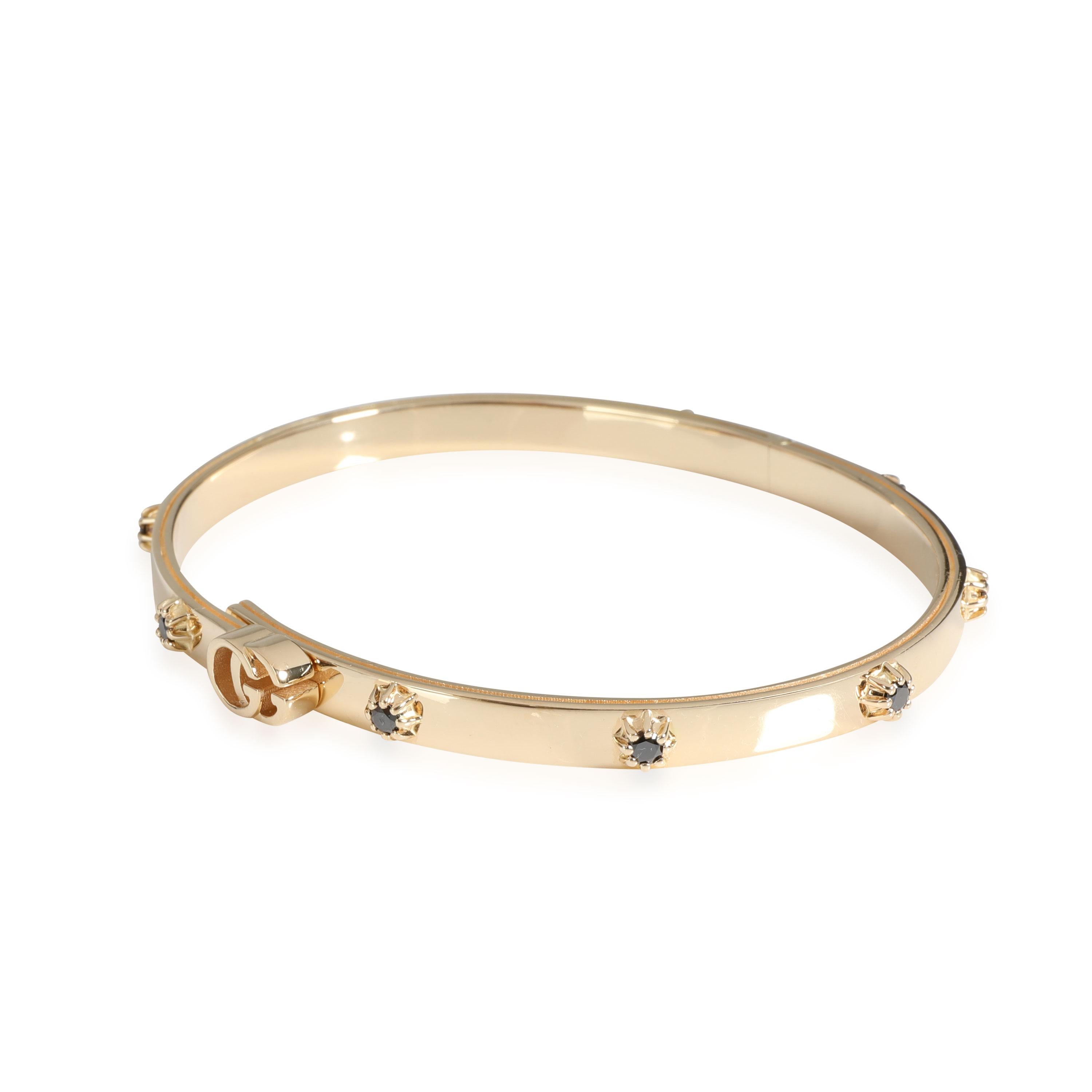 Diamant-Armreif von Gucci aus 18 Karat Gelbgold mit 0,35 Karat Damen