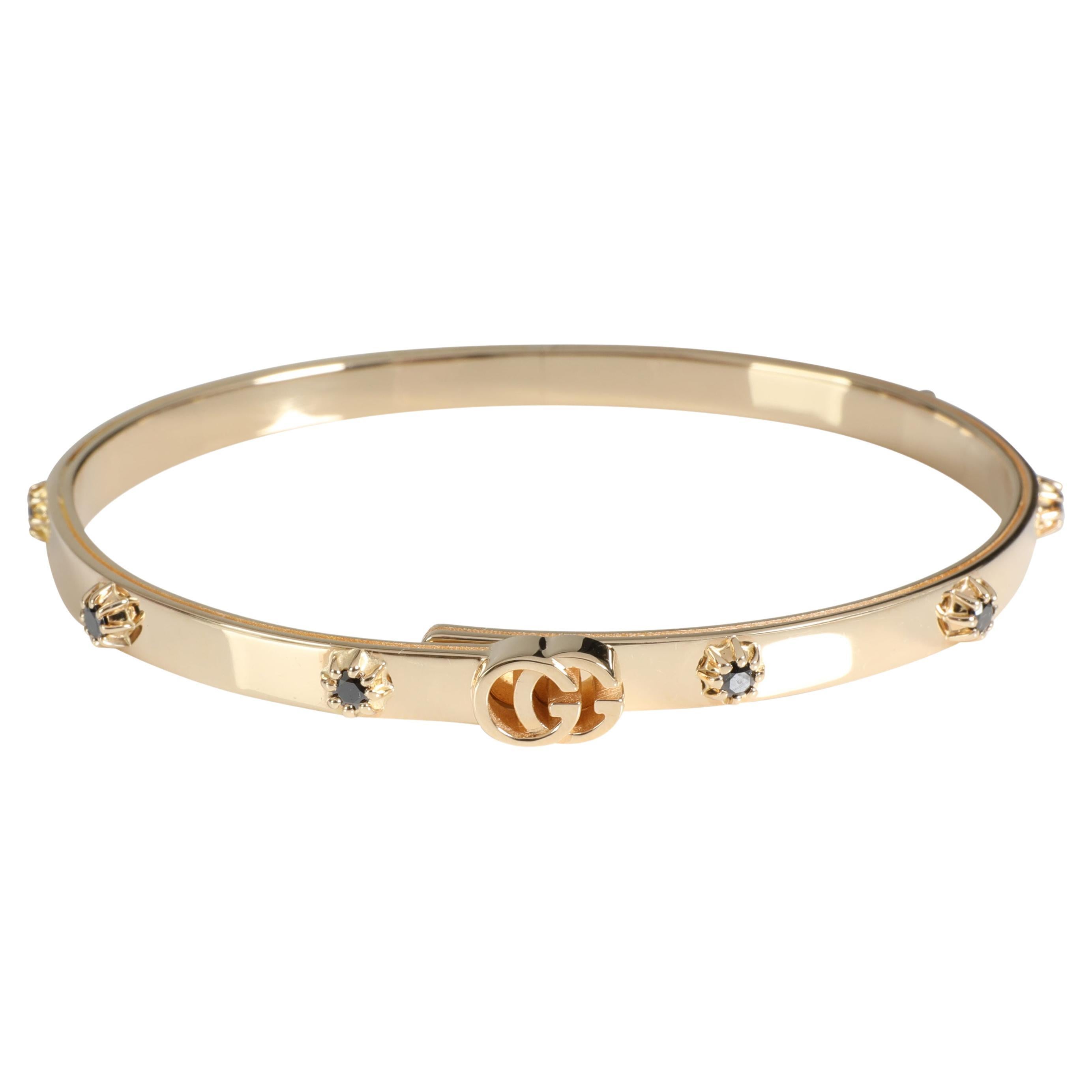 Gucci Diamond Bangle in 18k Yellow Gold 0.35 CTW For Sale