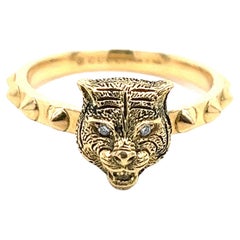 Gucci Diamond Feline Gold Ring