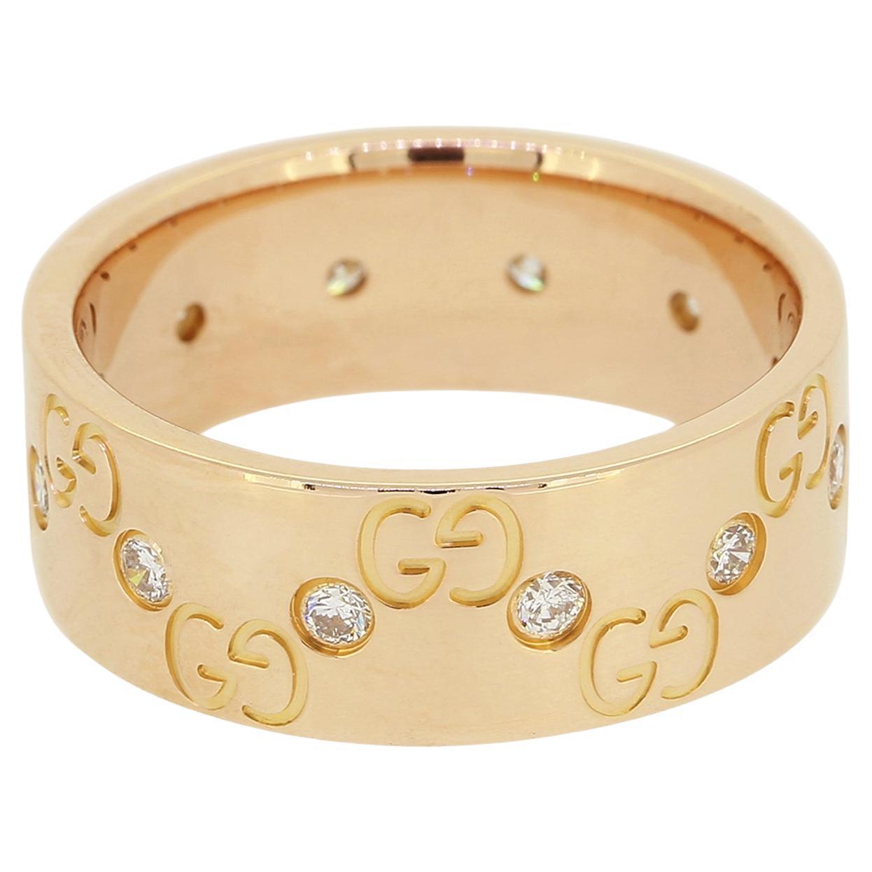 Bague Gucci Diamond Icone Taille K (50)