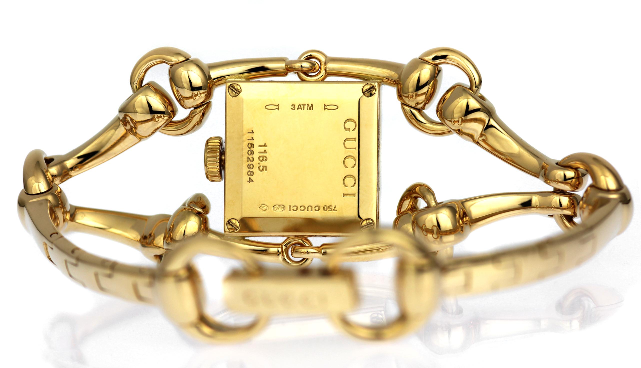 Gucci Diamond Logo Signature Signoria 18-K Gelbgold Uhr:: High Jewelry 1