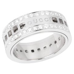 Gucci Diamond Set Spinner Ring