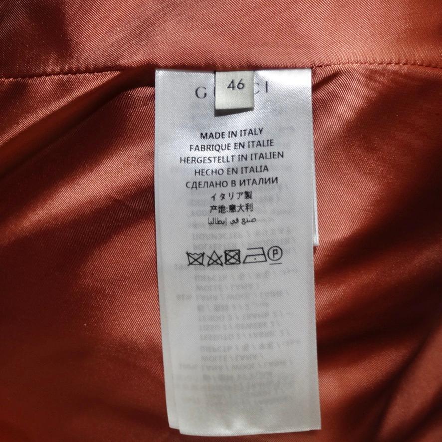 Gucci Diamond Wool GG Logo Oversized Cape Coat For Sale 12