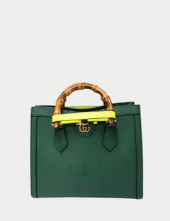 Gucci Diana Green Leather Tote