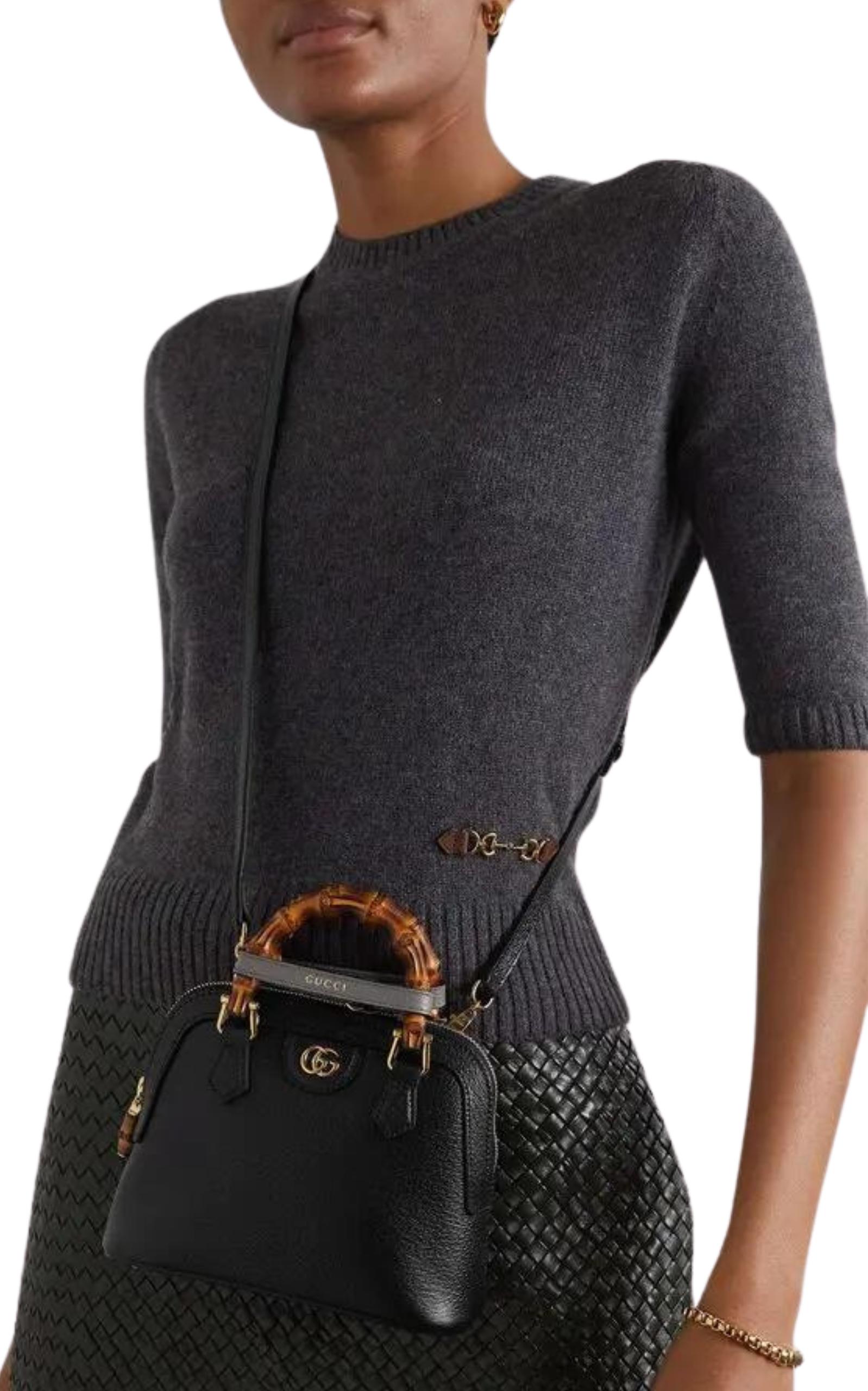 Gucci Diana Mini Bolso Tote de Piel Negro en Nuevo estado para la venta en Brossard, QC