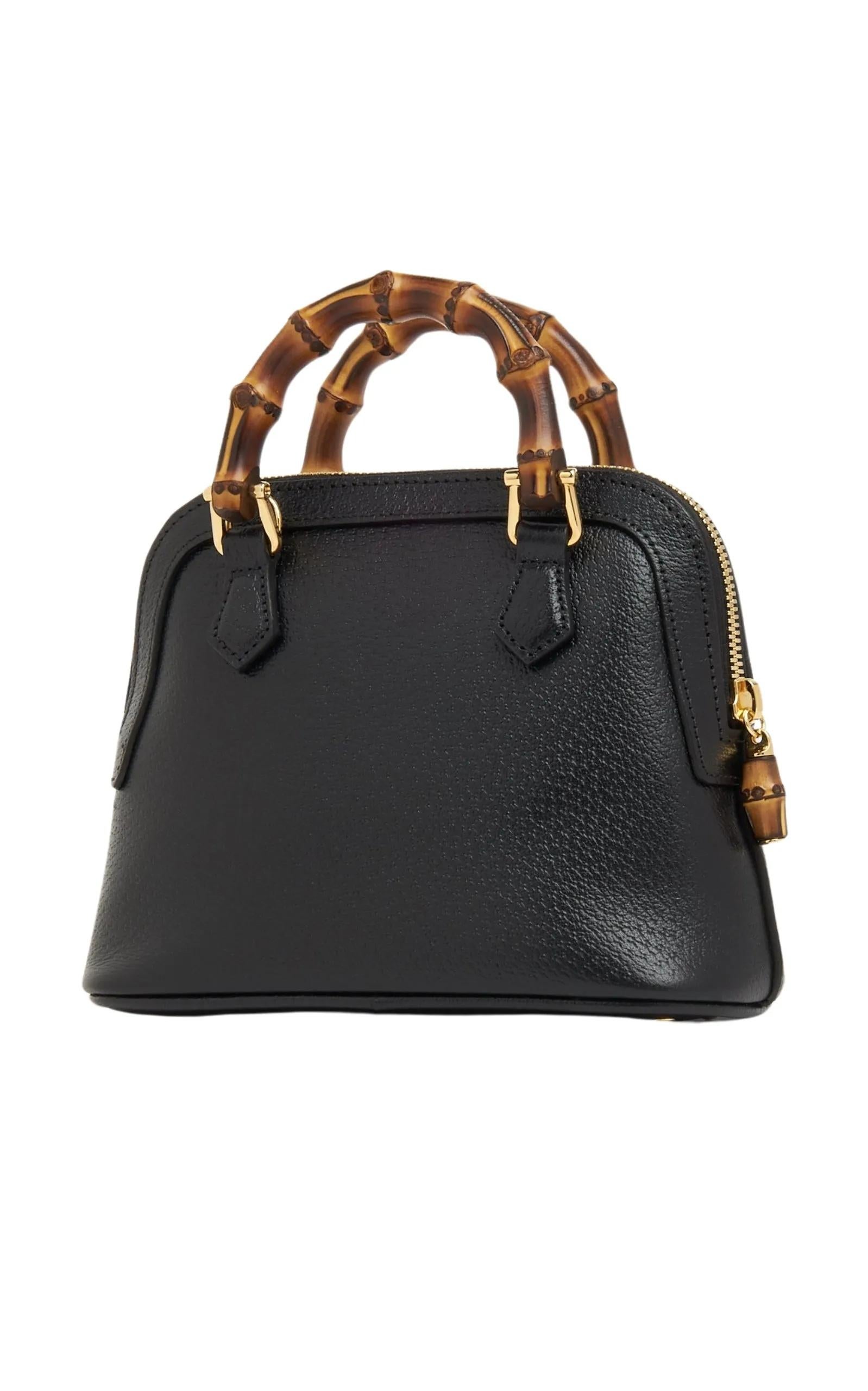De las mujeres Gucci Diana Mini Bolso Tote de Piel Negro en venta