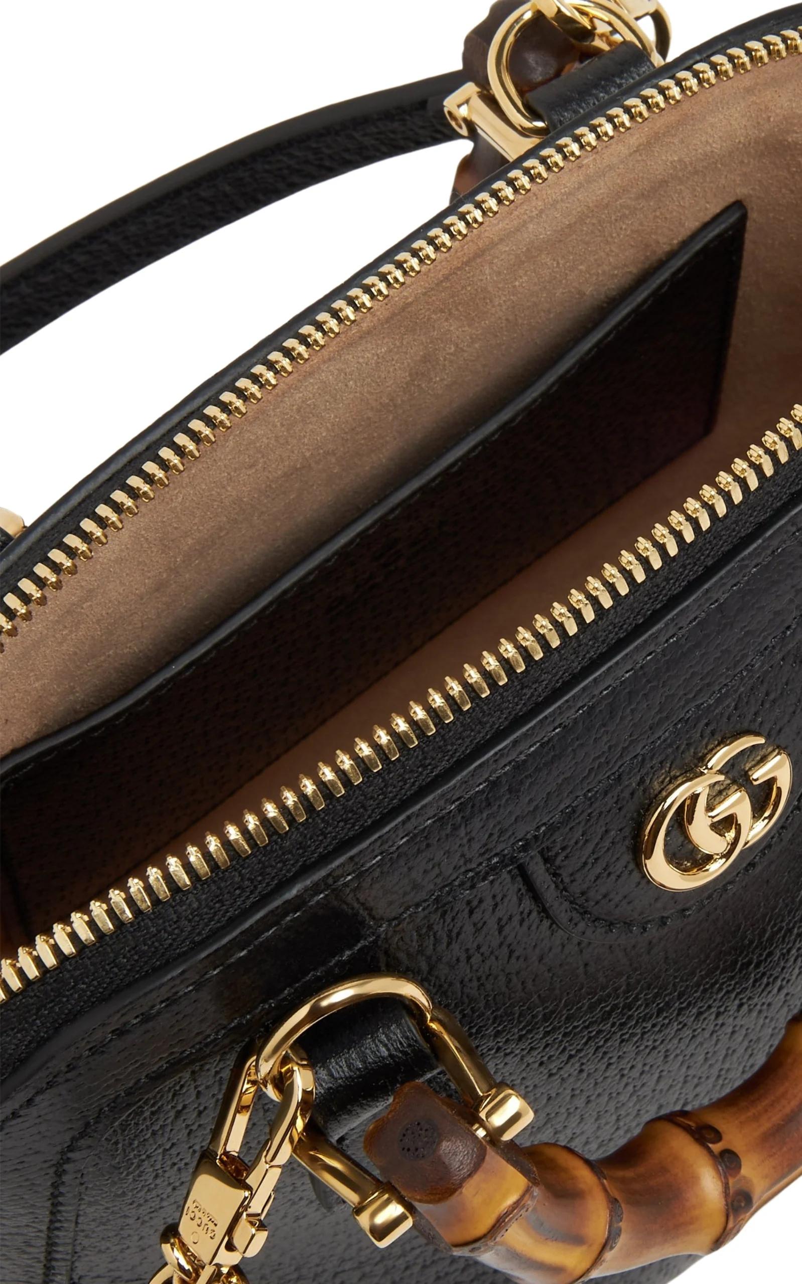 Gucci Diana Mini Bolso Tote de Piel Negro en venta 1