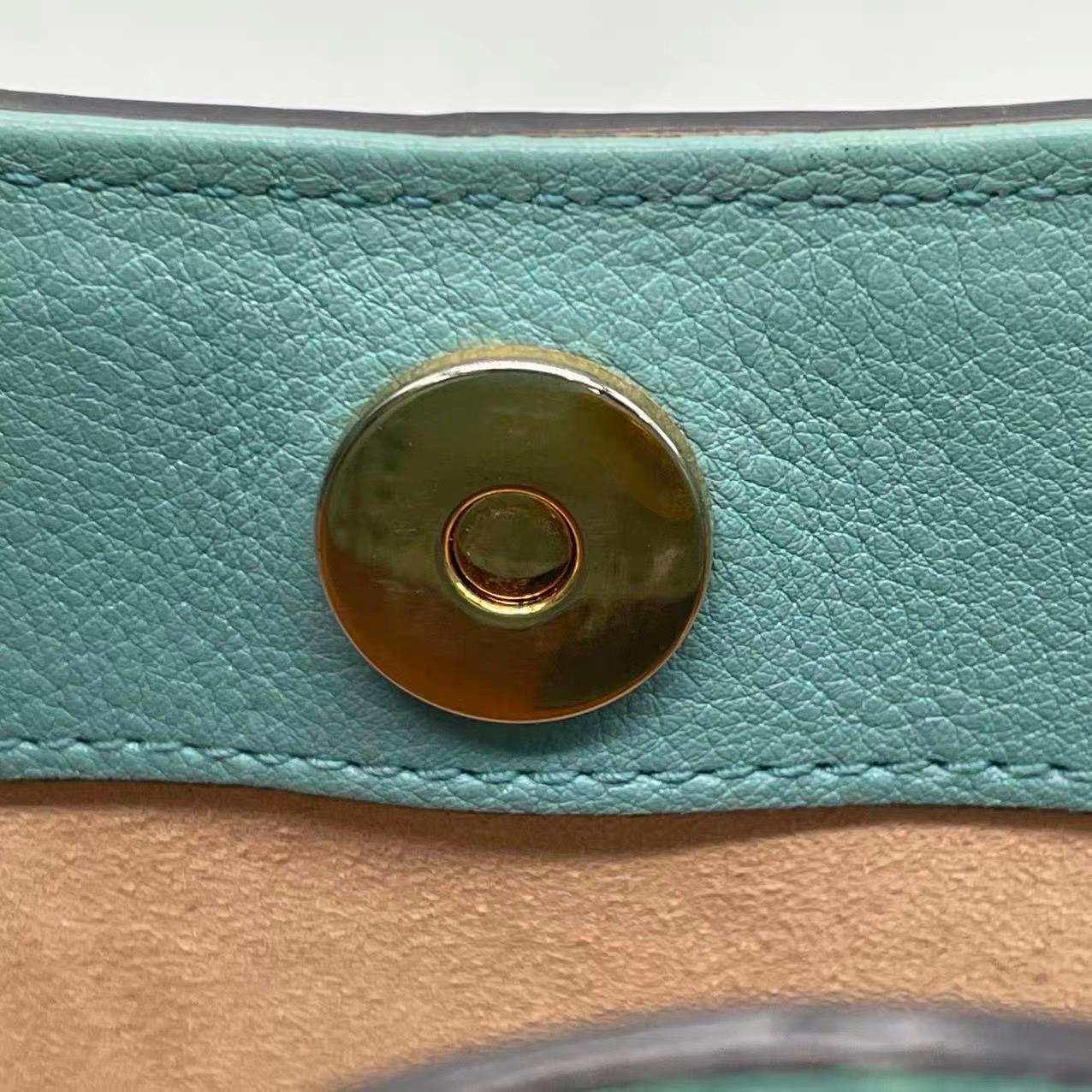 Gucci Diana Mini Blue Leather Bag Bamboo Handle with Strap en vente 12