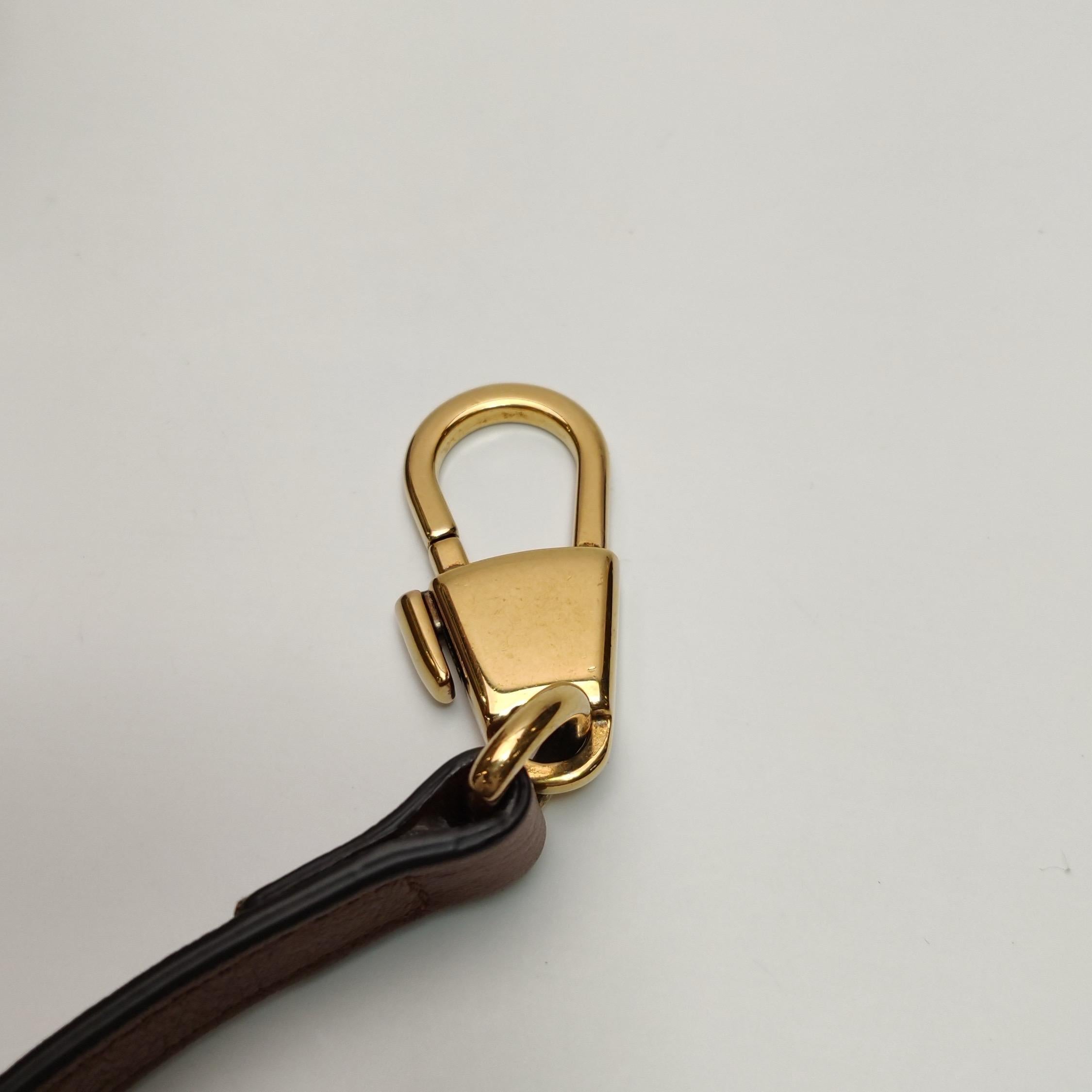 Gucci Diana Mini Brown Leather Bag Bamboo Handle with Strap For Sale 4