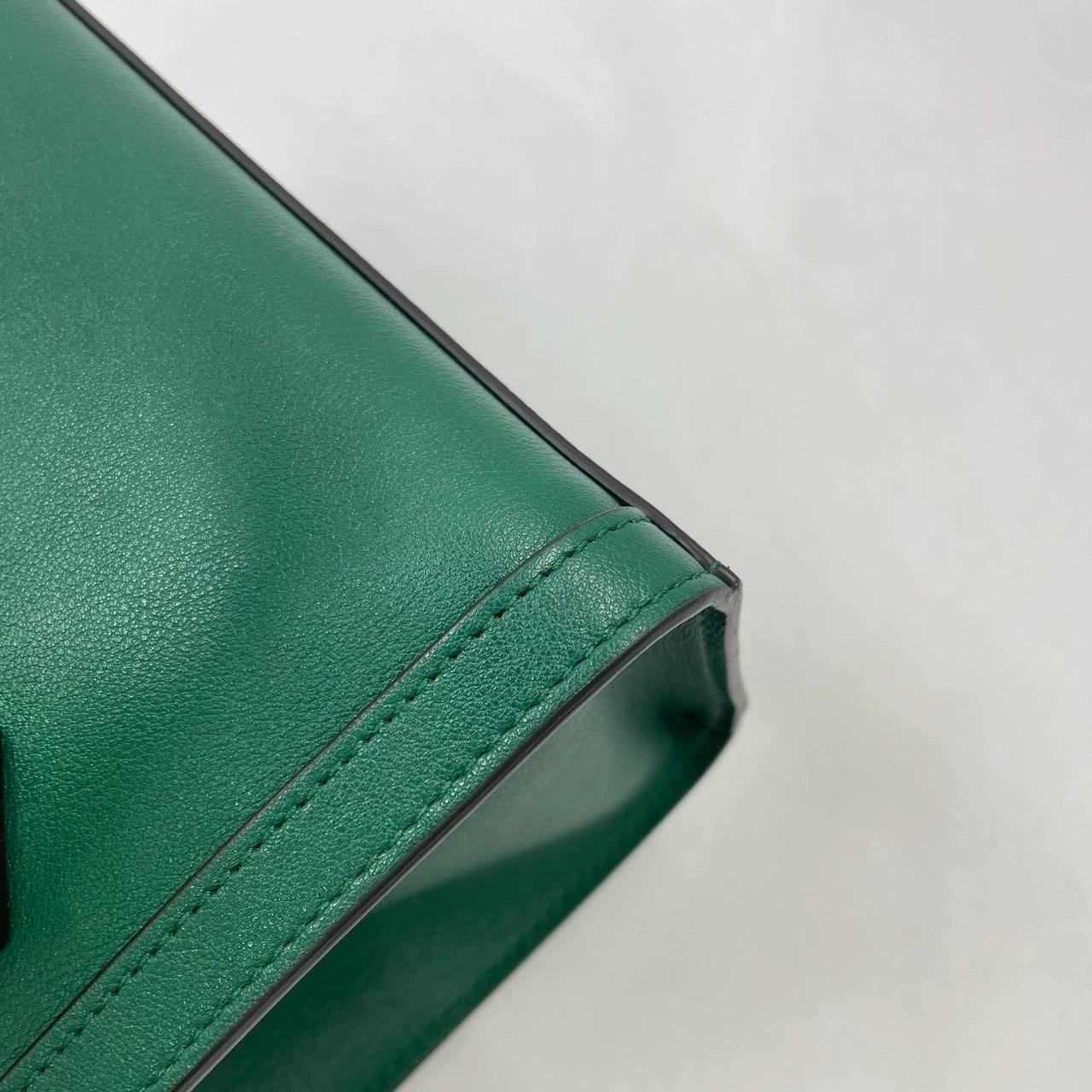 Gucci Diana Mini Green Leather Bag Bamboo Handle with Strap 5