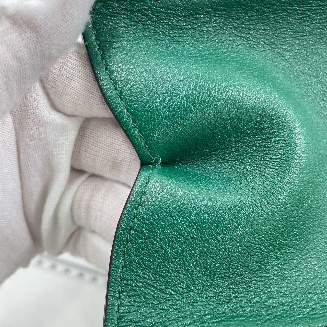 Gucci Diana Mini Green Leather Bag Bamboo Handle with Strap 13