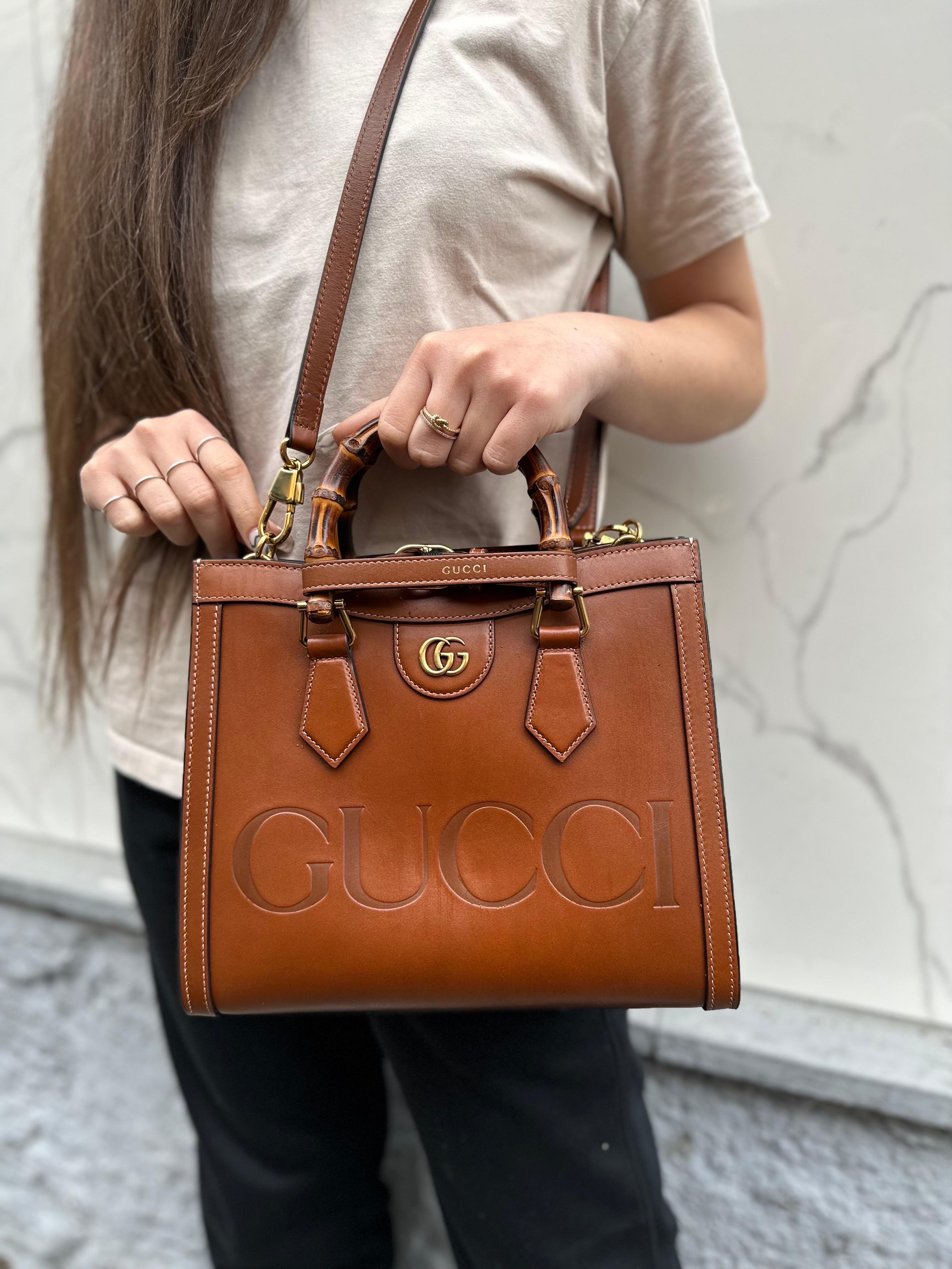 Gucci Diana Small Bamboo Brown Top Handle Bag 10