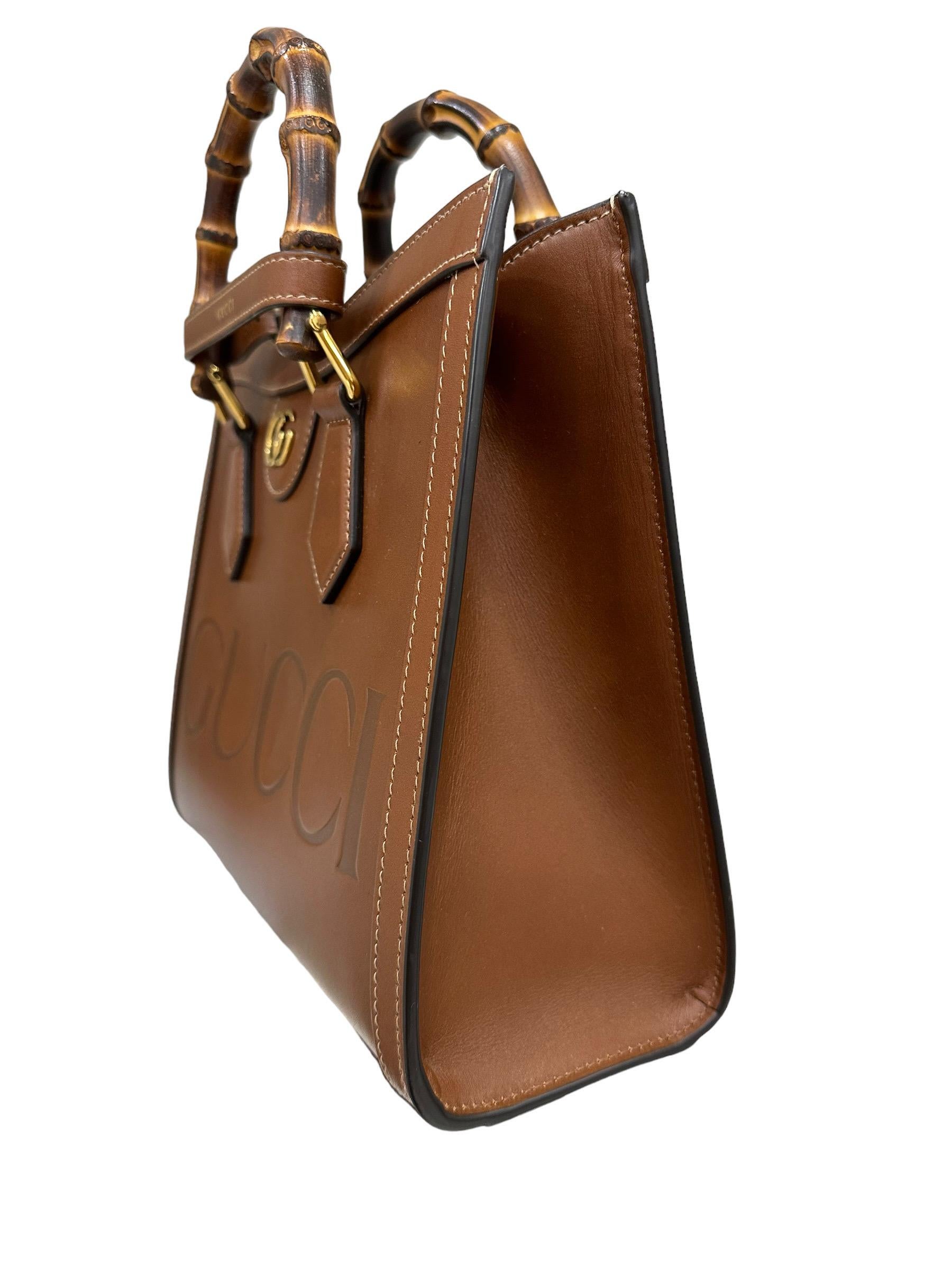 Gucci Diana Small Bamboo Brown Top Handle Bag 1
