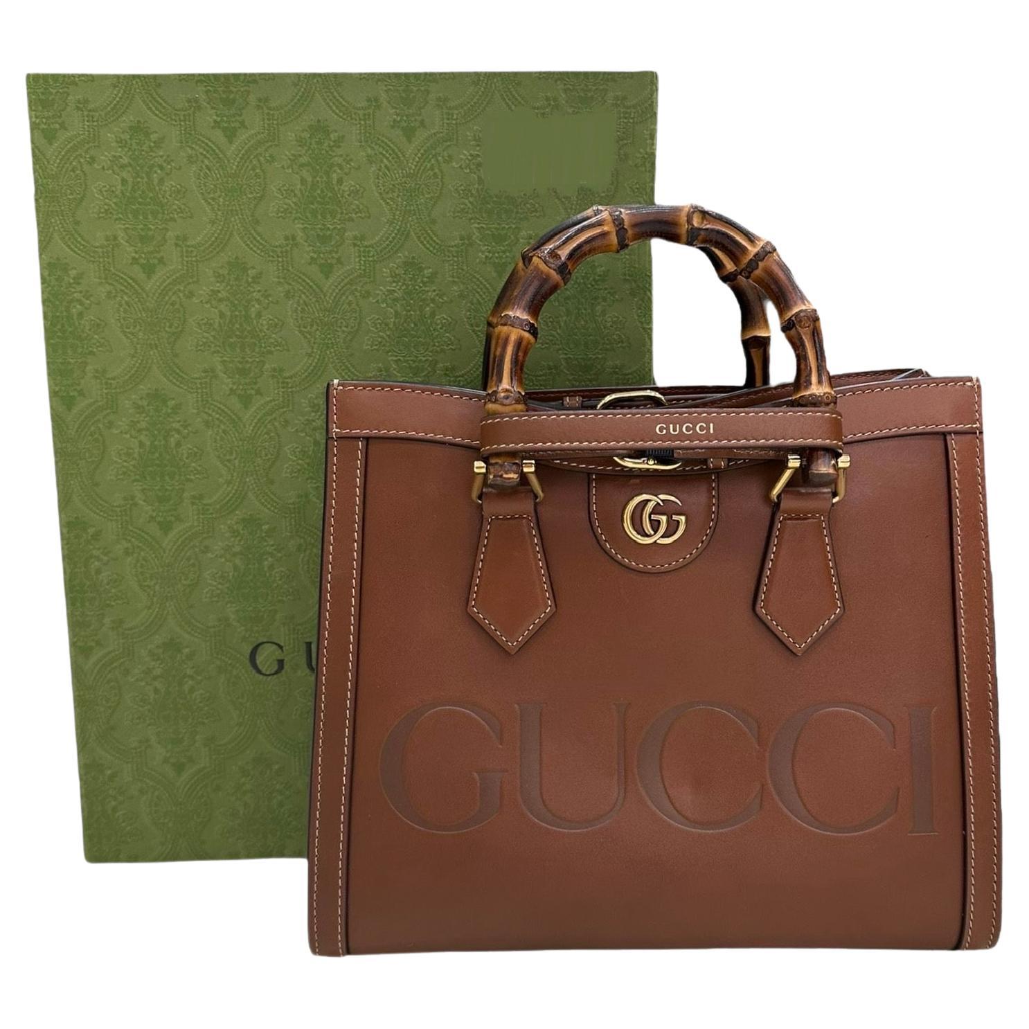 Gucci Diana Small Bamboo Brown Top Handle Bag