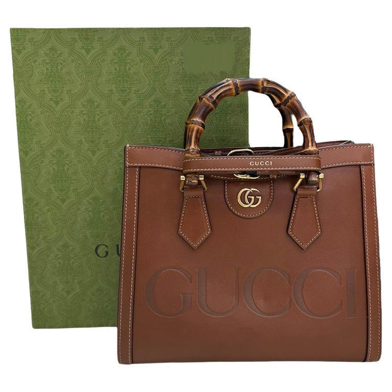 Gucci Diana mini crocodile tote bag