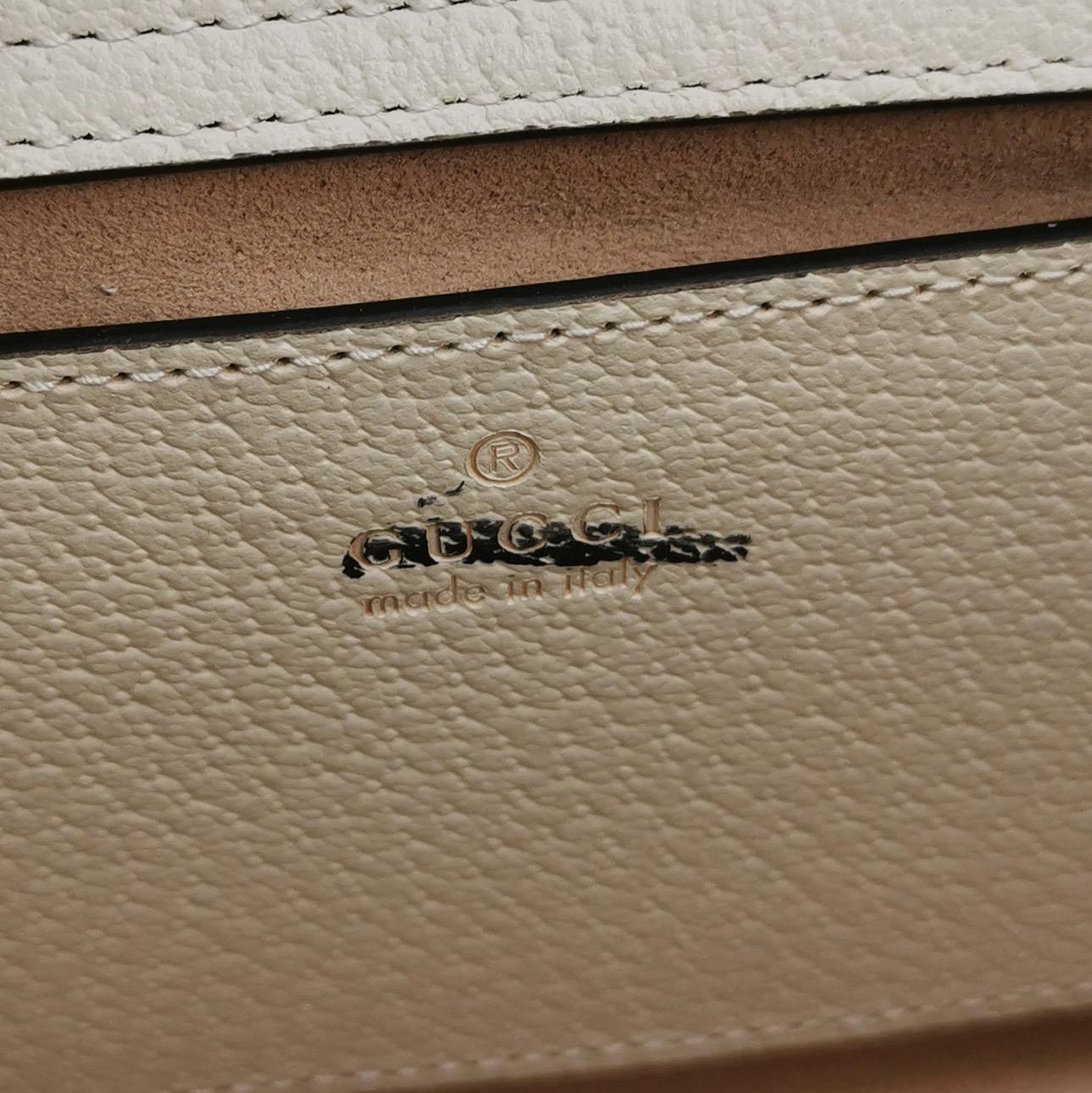 Gucci Diana Small East West Cream White Leather Bag Bamboo Handle with Strap en venta 3