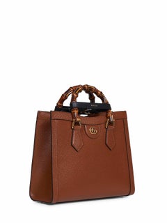 Gucci Diana Top Handle Bag — Brown