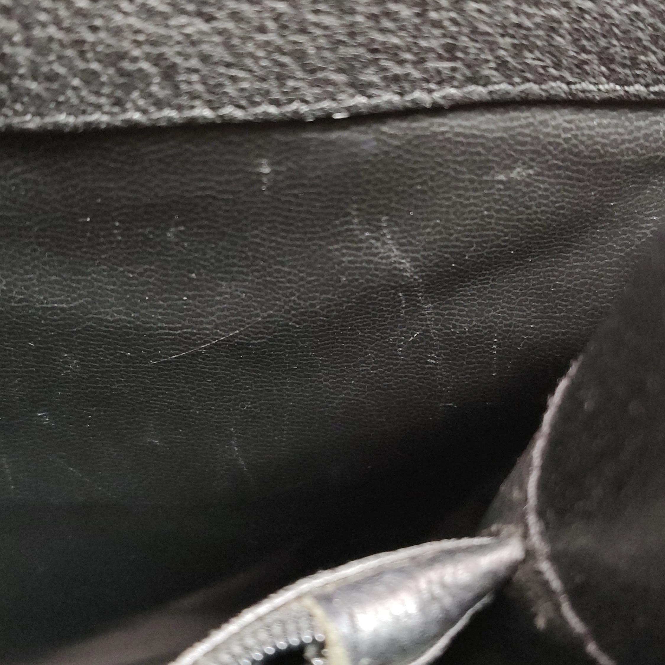 Gucci Diana Vintage Large Black Leather Bamboo Top Handles Tote For Sale 9
